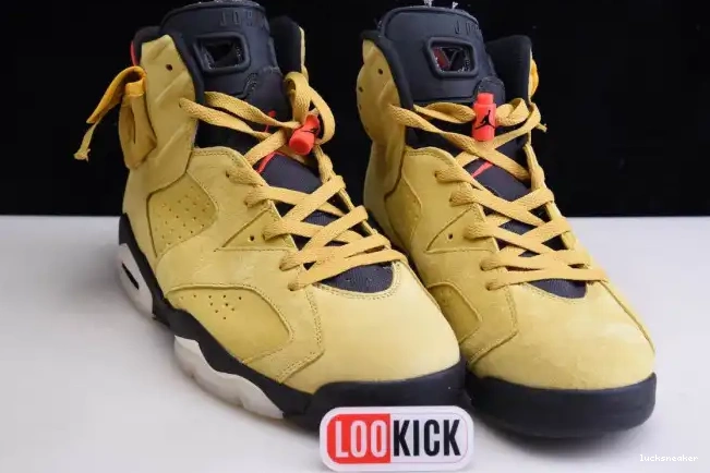 Rep LUCY TRAVIS SCOTT JORDAN X CN1084-300 YELLOW AIR 6 0417
